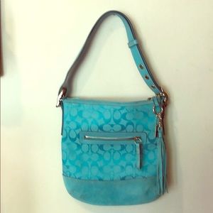 Teal Coach bag